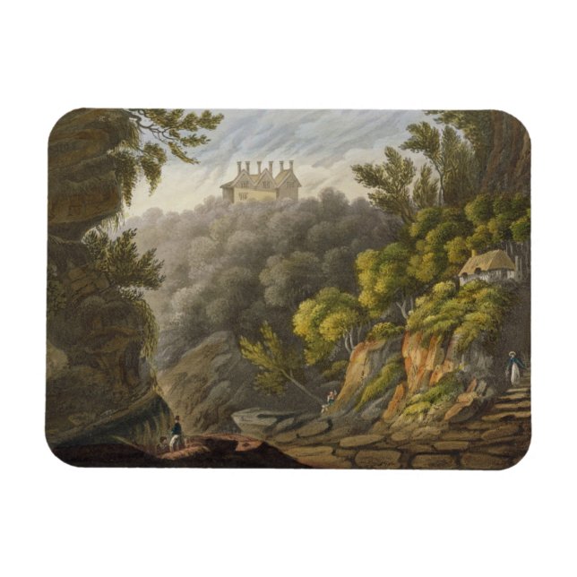 Shanklin Chine från Isle of Wight Illustrate Magnet (Horisontell)
