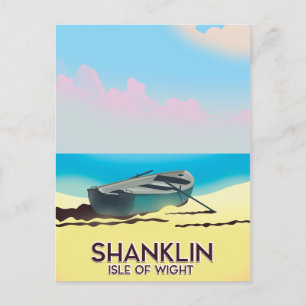 Shanklin, Isle of Wight vintage resor poster Vykort