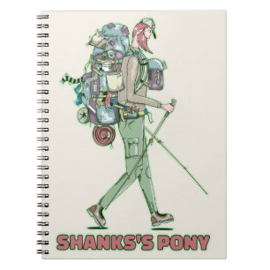 Shanks konstiga hiker promenad anteckningsbok