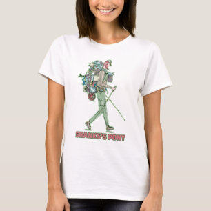 Shanks konstiga hiker promenad t shirt