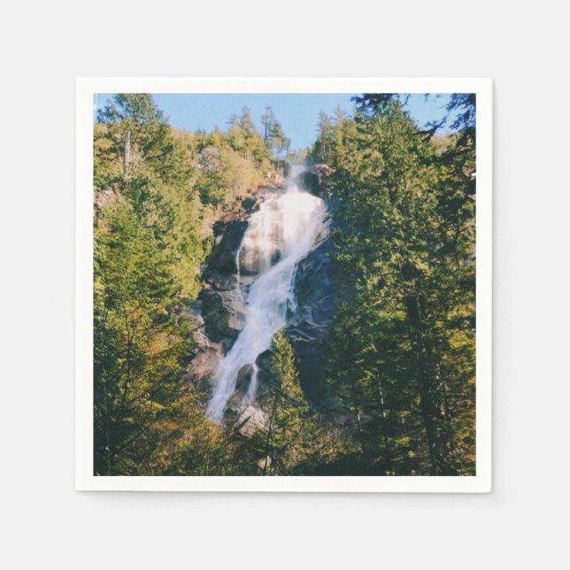 Shannon Falls, Squamish, Kanada  Pappersservett (Framsidan)
