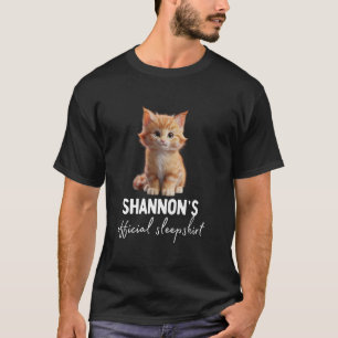 SHANNON'S Officiella Katt Sömnshirt Pyjamas T Shirt