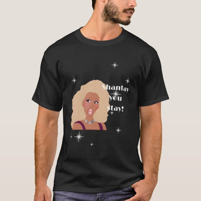 Shantay, håll dig kvar i Tävling inspikad T Shirt (Framsida)