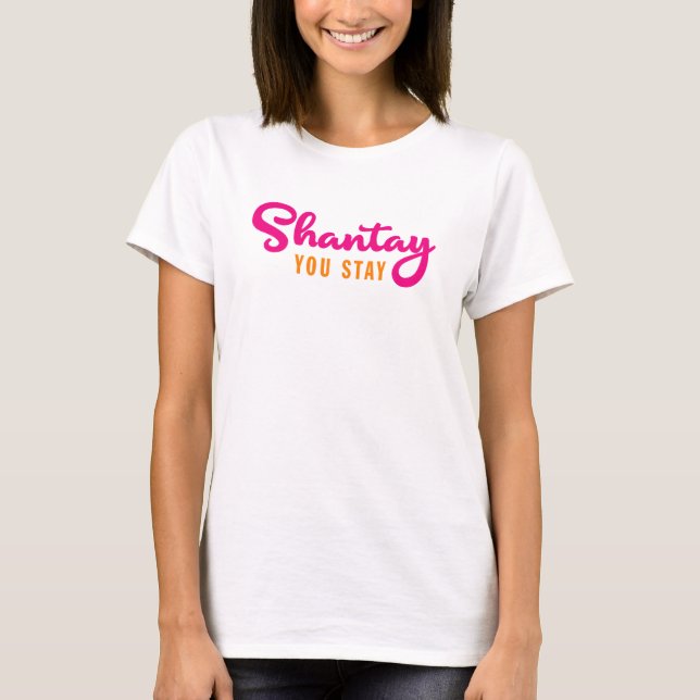 Shantay, stanna. tee shirt (Framsida)