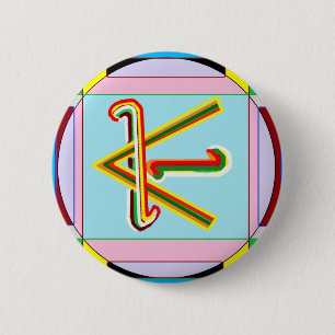 Shanti dvs. fred: Karuna Reiki som läker symbol Knapp