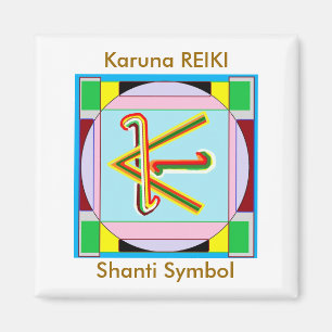 Shanti dvs. fred: Karuna Reiki som läker symbol Magnet