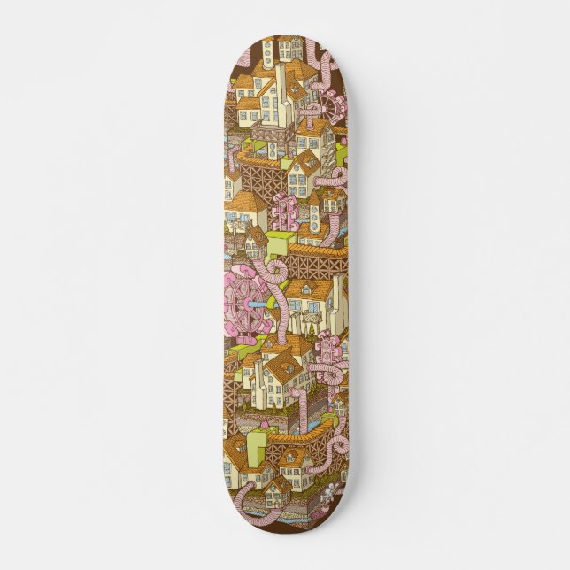 shantytown skateboard bräda 21,5 cm (Framsida)