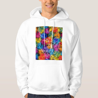 Shaoguan Kina Stadskarta Hoodie