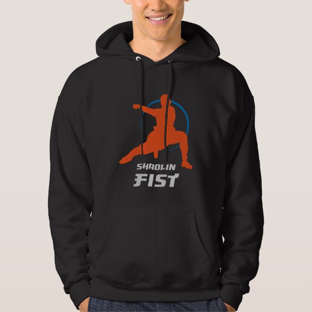 Shaolin Fist Kung Fu Warrior Hoodie (Framsida)