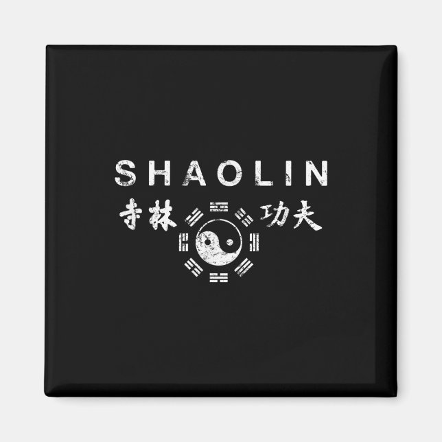 Shaolin Kung fu Chinese Martial Arts Magnet (Framsidan)