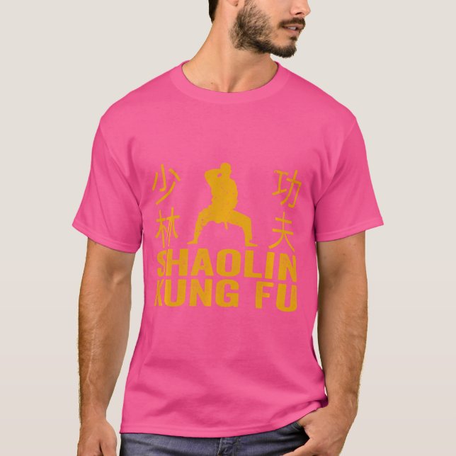Shaolin Kung fu Martial Arts Kung fu T Shirt (Framsida)