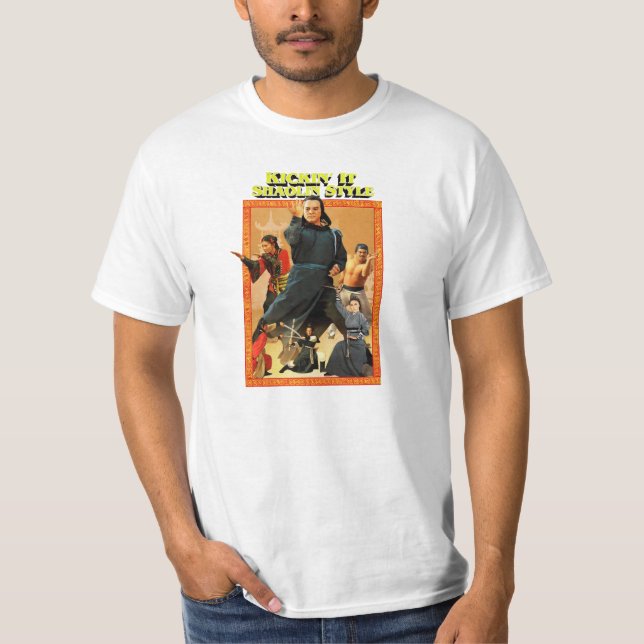 Shaolin kung fu tee shirt (Framsida)