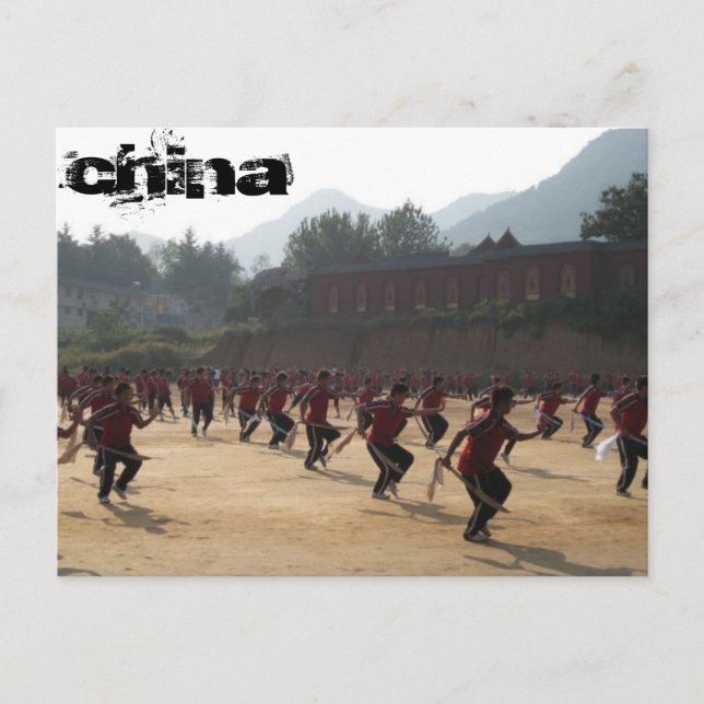 Shaolin Temple Vykort (Framsida)