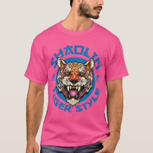 Shaolin Tiger Stil Kung fu Fullt Färg T Shirt