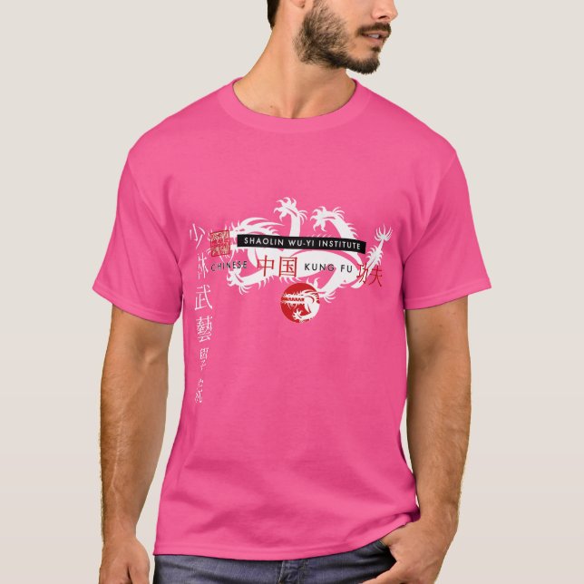 Shaolin Wu-Yi Institute Martial Arts Kung fu T Shirt (Framsida)