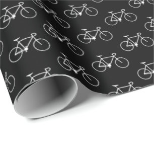 Shapar för raddavitcykel på en svart bakgrund presentpapper