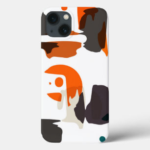 Shapar i retro färgabstraktdesign