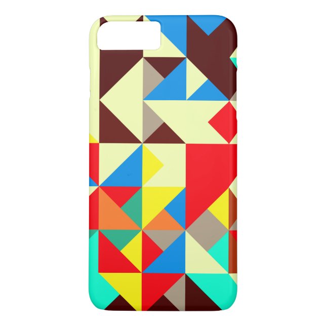 Shapar i retro färger Case-Mate iPhone skal (Baksida)