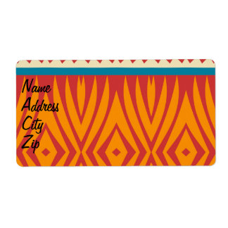 Shapar i retro färger fraktsedel