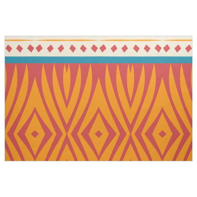 Shapar i retro färger tyg (Yard)