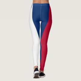 Shape & Kurvor Tri-Färg, USA Red, White & Blue Leggings