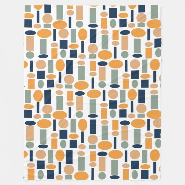 Shape Mönster Fleecefilt (Framsidan)