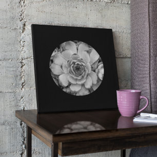 Shape Photo Black Gräns Circle Canvastryck