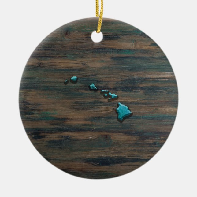Shape Teal Julgransprydnad Keramik (Framsidan)