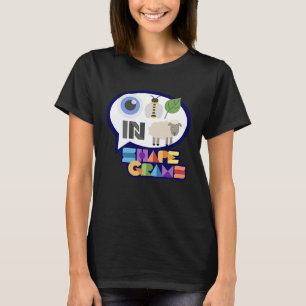 Shapegram Öga Bee Löv i Ewe T Shirt
