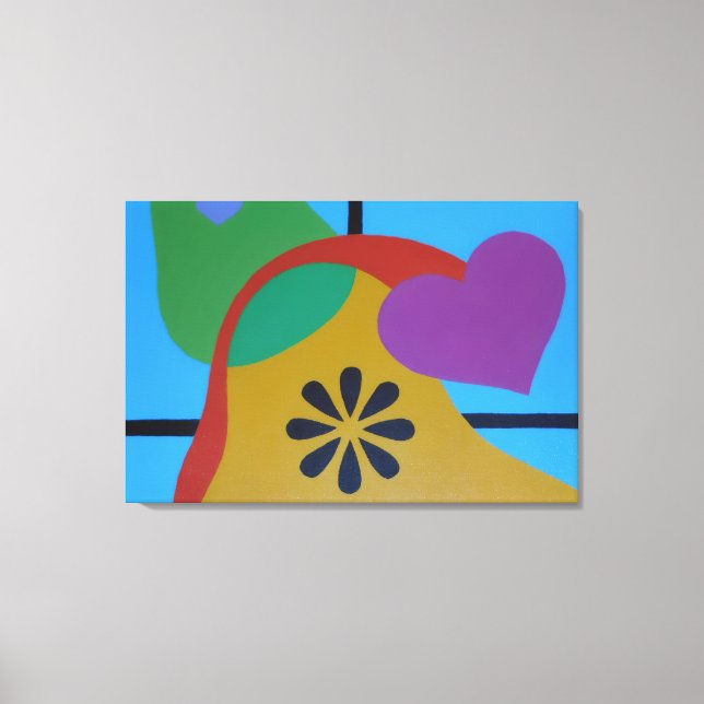 Shapes of Colorful Joy Canvas Print (Framsida)