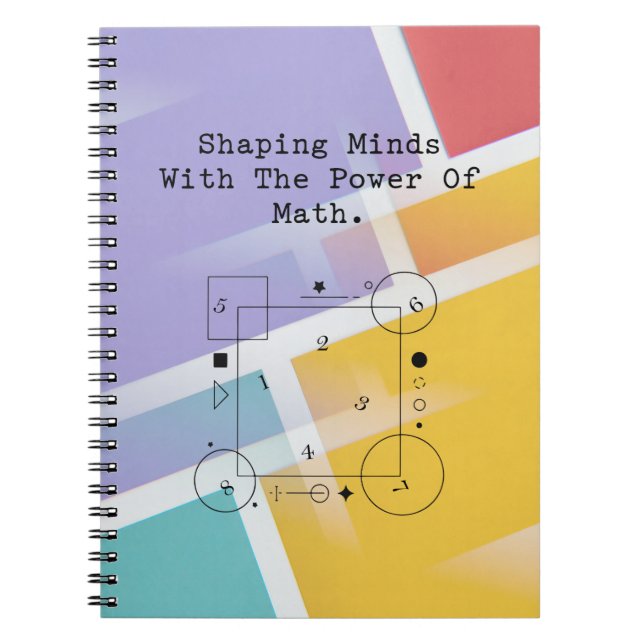 Shaping Minds Math Power | Inspirerande utbildning Anteckningsbok (Framsidan)