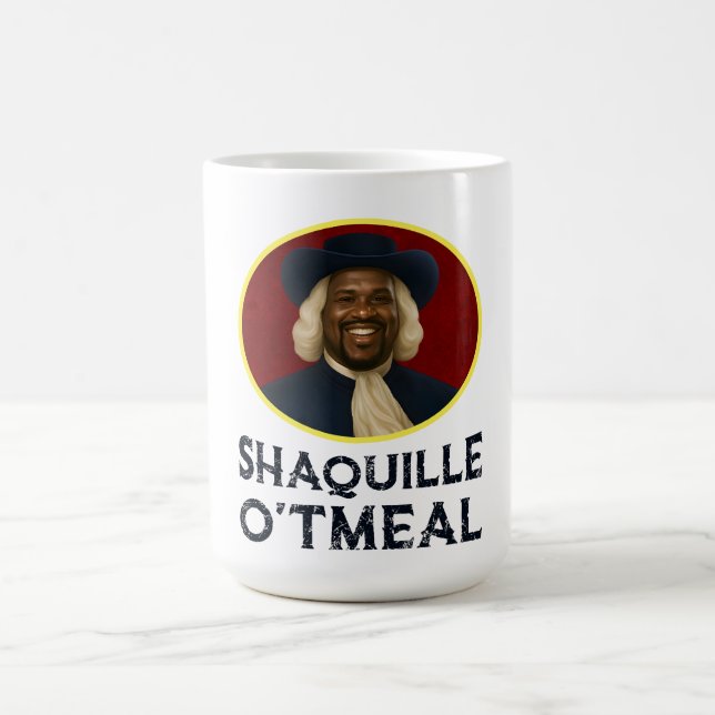 Shaquille Oatfood Funny Meme Kaffemugg (Center)