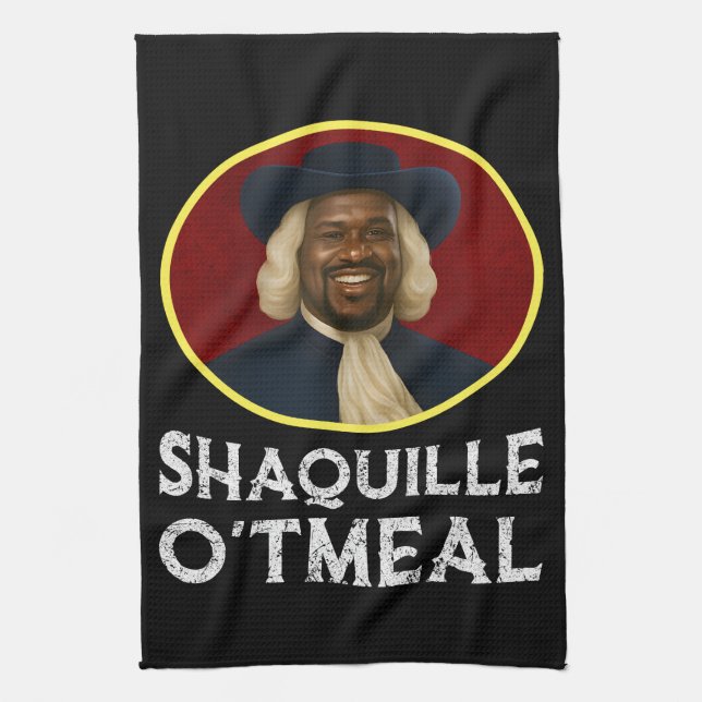 Shaquille Oatfood Funny Meme Kökshandduk (Vertikal)