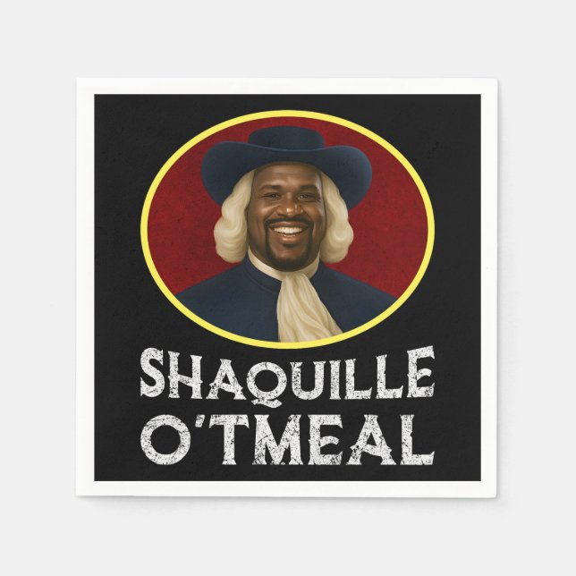 Shaquille Oatfood Funny Meme Pappersservett (Framsidan)