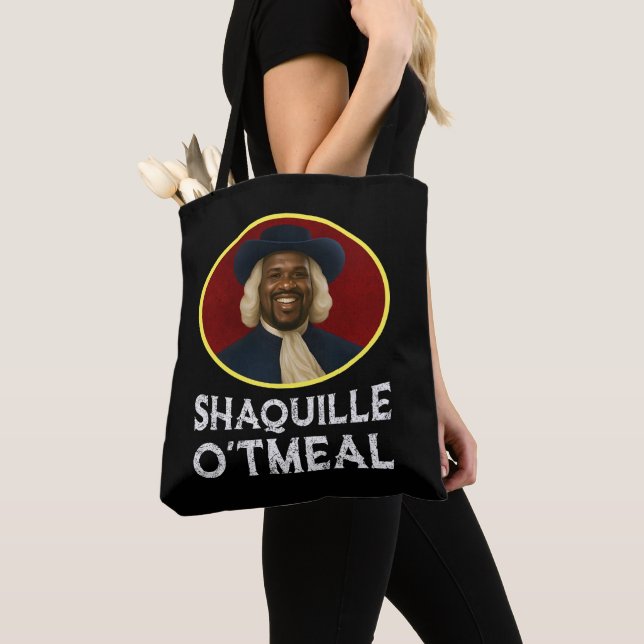 Shaquille Oatfood Funny Meme Tygkasse (Närbild)