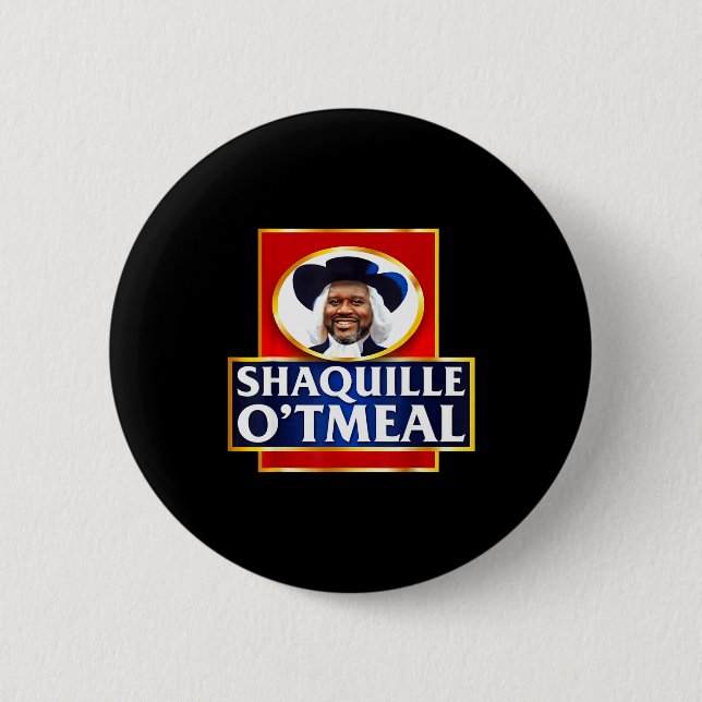 Shaquille Oatmeal Funny Meme  Knapp (Framsida)