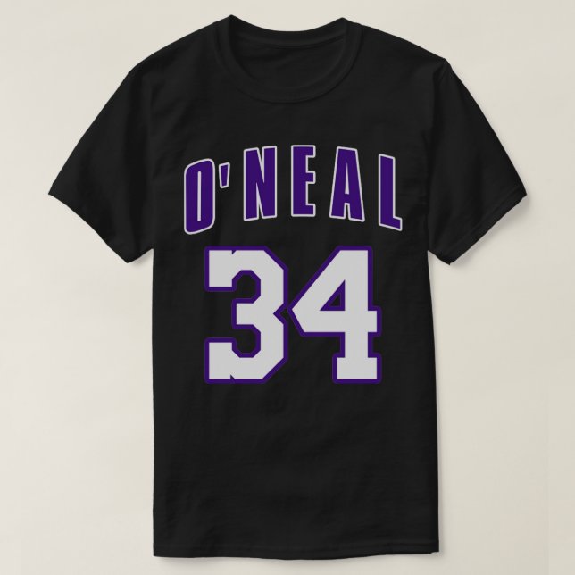 Shaquille ONeal Jersey Gult T Shirt (Design framsida)