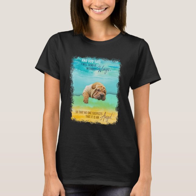 Shar Pei Birthday För barn Tonåring Vuxen Kärlek H T Shirt (Framsida)