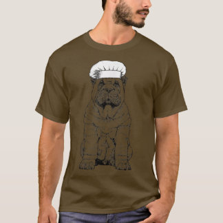 Shar Pei Dog Cook Chef Funny Cooking T Shirt