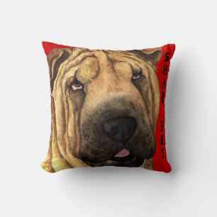 Shar-Pei färgkvarter Kudde