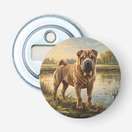 Shar Pei Flasköppnare