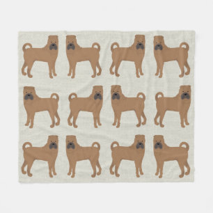 Shar-Pei Fleece Blanket