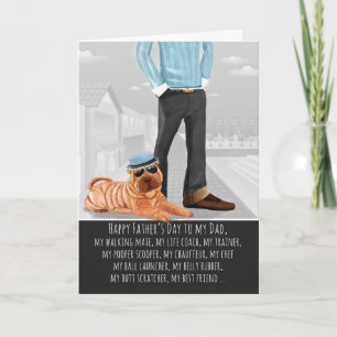 Shar Pei från Hund Fars dag Kort