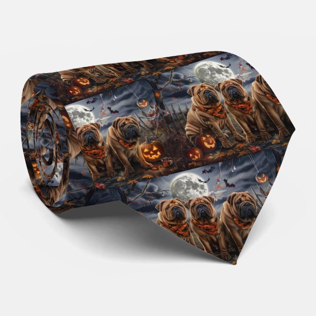 Shar Pei Halloween Kuslig Slips (Rullad)