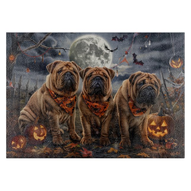 Shar Pei Halloween Spooky (Framsidan)