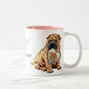 Shar-Pei Heart Mamma Två-Tonad Mugg