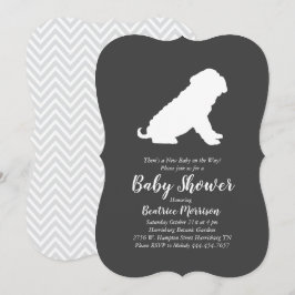 Shar-Pei Hund Baby Shower Gender Neutral Inbjudningar