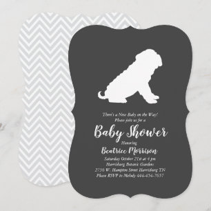 Shar-Pei Hund Baby Shower Gender Neutral Inbjudningar