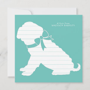 Shar Pei Hund Puppy Tack Kort