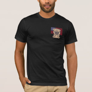 Shar Pei Hundägare 4:e juli Patriotic Usa Ameri T Shirt